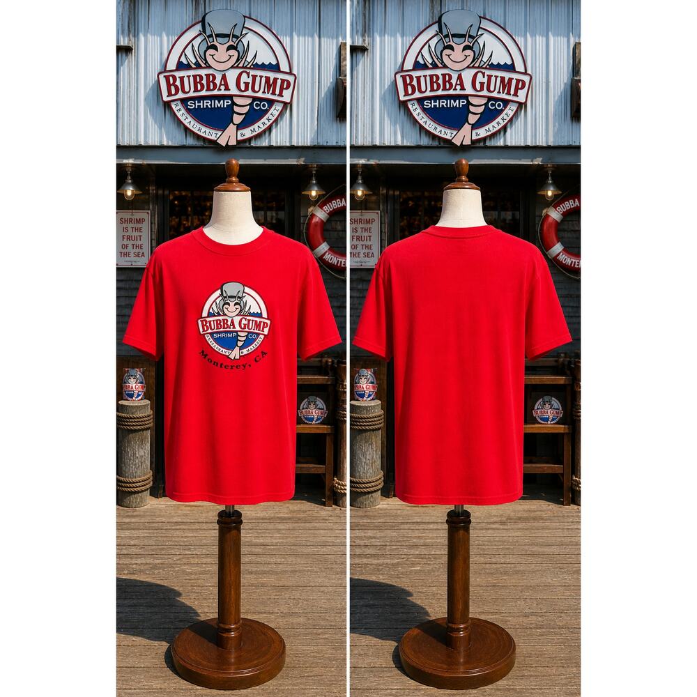 Vintage Bubba Gump Shrimp Co Monterey CA T Shirt Youth Large USA